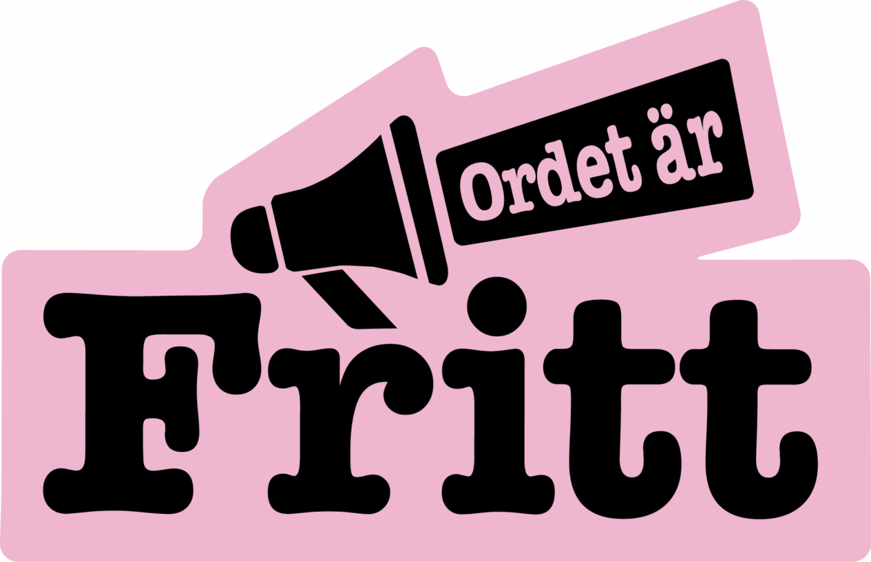 Ordet är fritt rosa logotyp