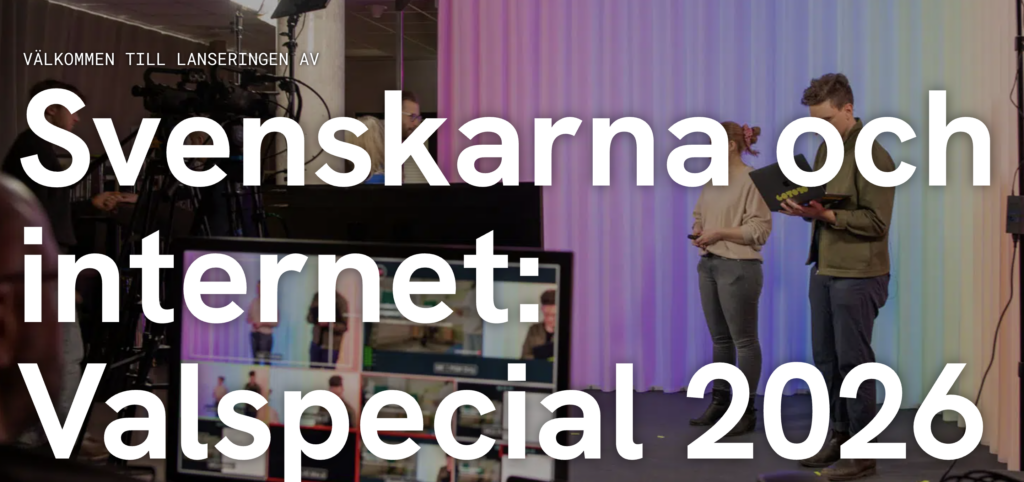 Bild på Svenskarna och internet valspecial 2026