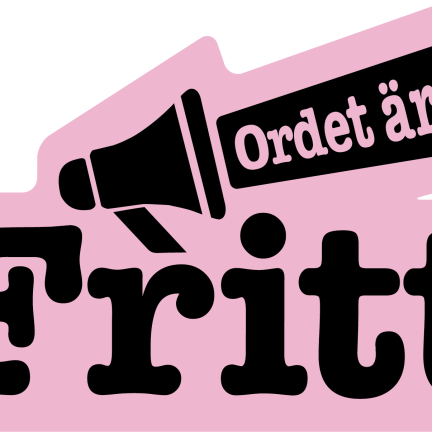Ordet är fritt rosa logotyp